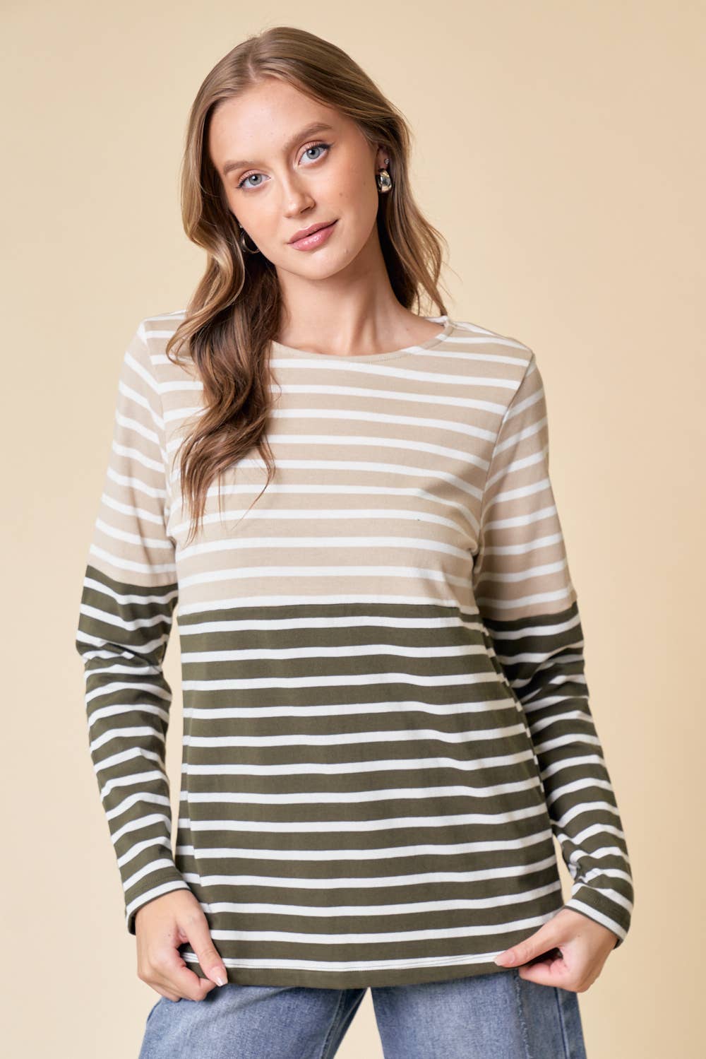 COLORBLOCK STRIPED TOP