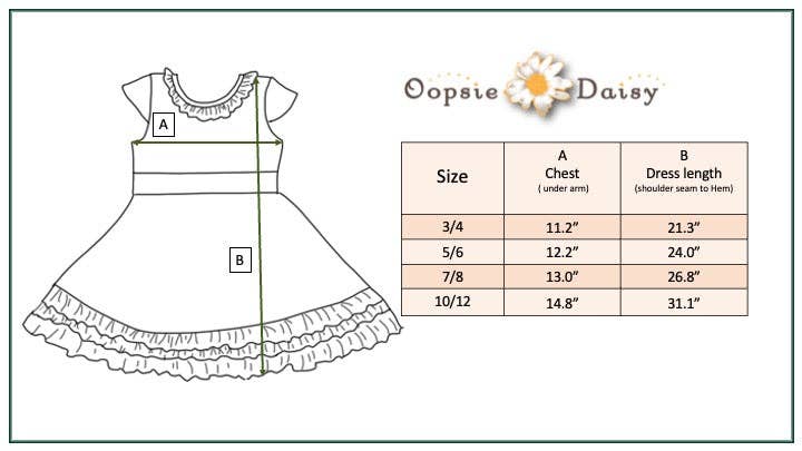 Kids Peach & Green Floral Gingham Spring Summer Ruffle Dress