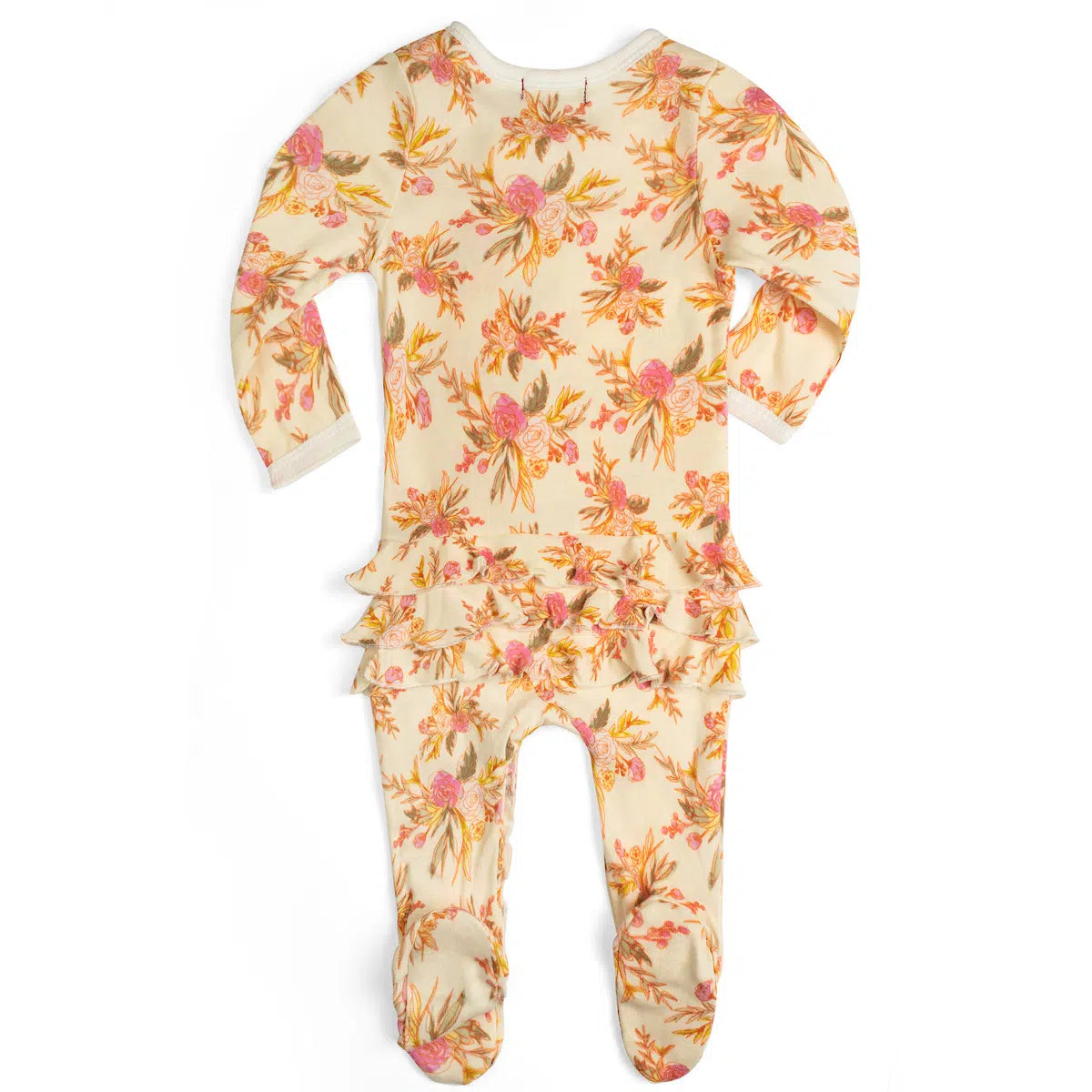 Organic Cotton Zipper Footed Romper