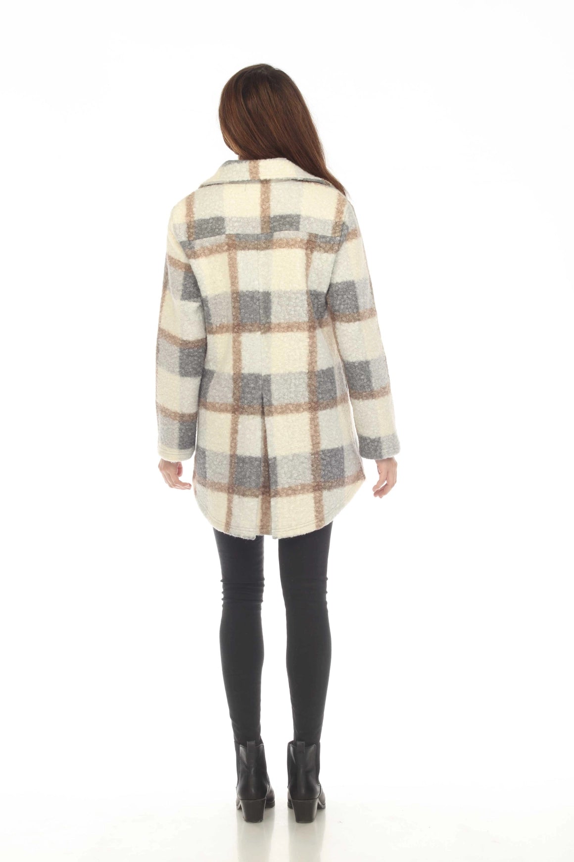 Multi-Plaid Three Button Shacket