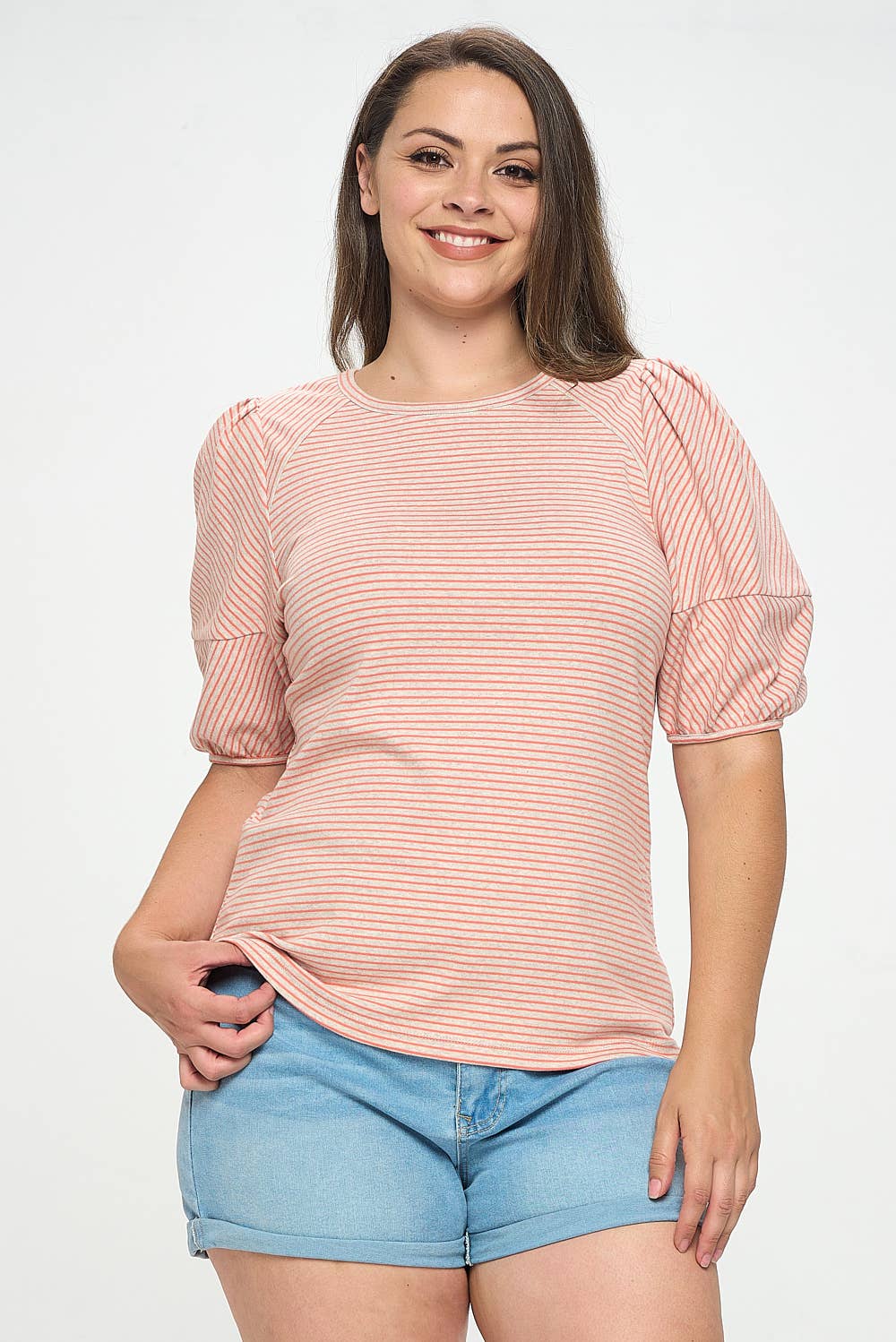 Bubble Sleeve Knit Top