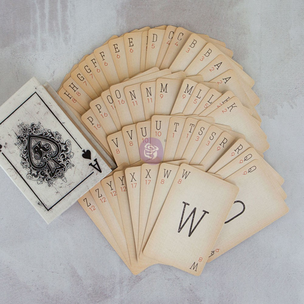 Prima Marketing: Vintage Alpha Card Set in a Box
