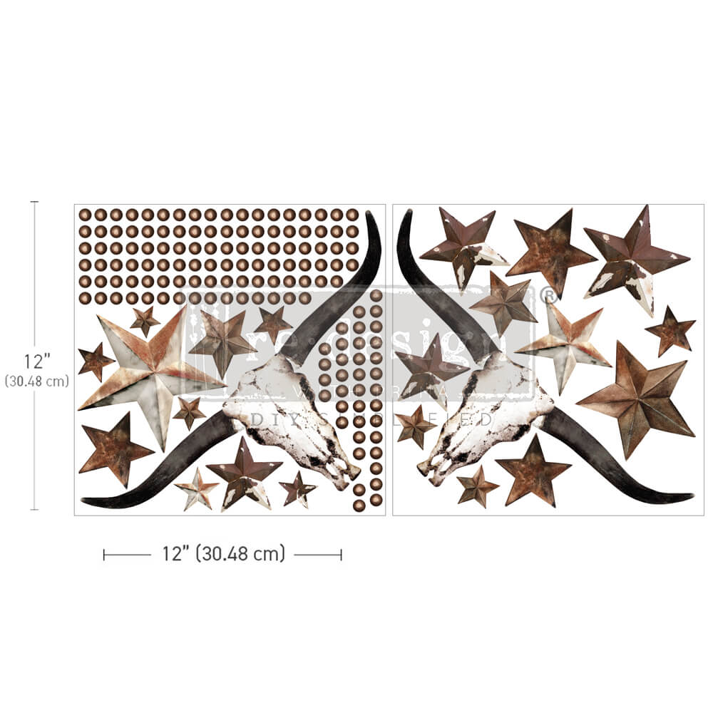 reDesign with Prima Maxi Decor Transfer - Wild West Whispers