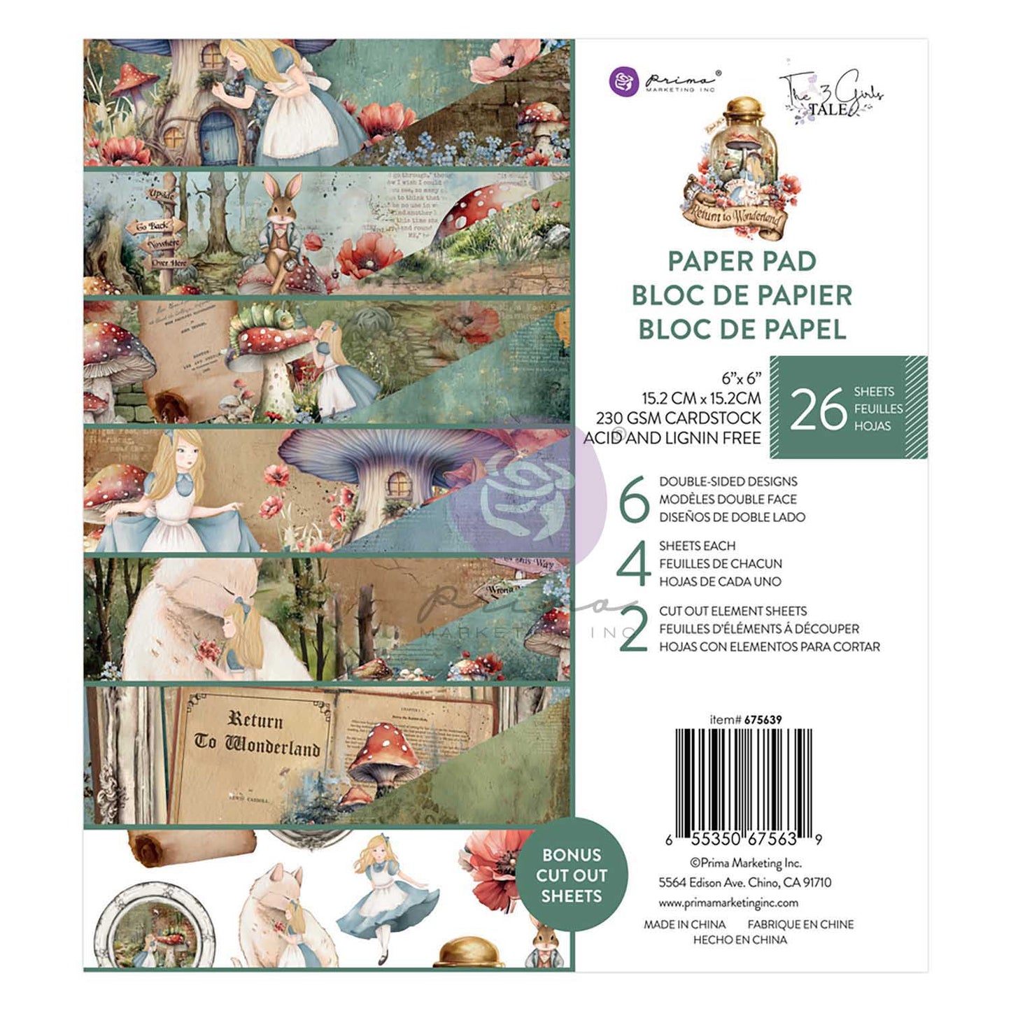 Return To Wonderland Collection 6x6 Paper Pad