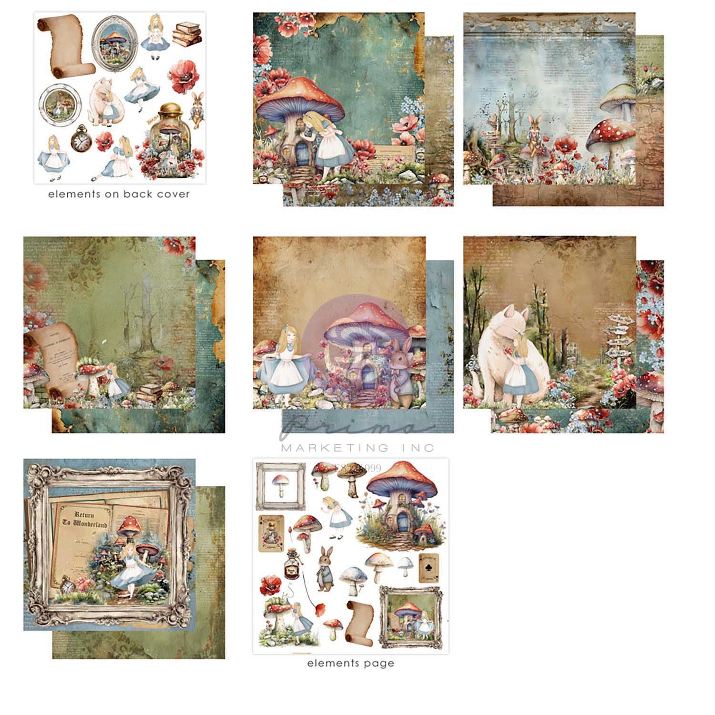 Return To Wonderland Collection 6x6 Paper Pad