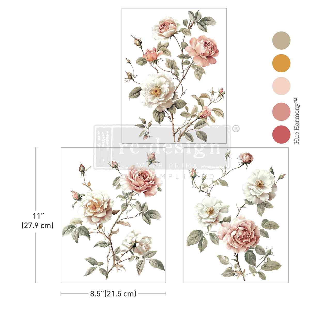 Middy Transfers® - Creamy Blush Blooms