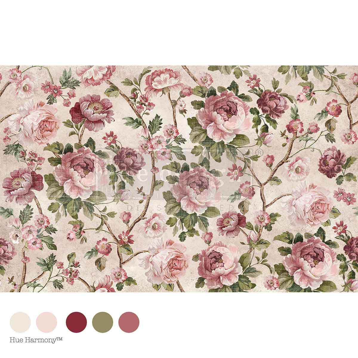 Decoupage Decor Tissue Paper Kacha - Timeless Blooms