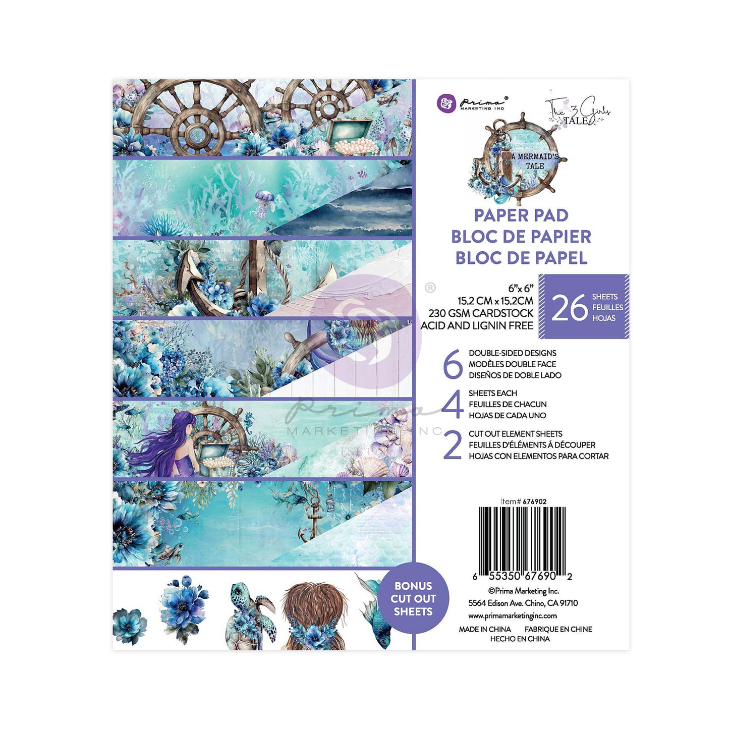 A Mermaid's Tale Collection 6x6 Paper Pad