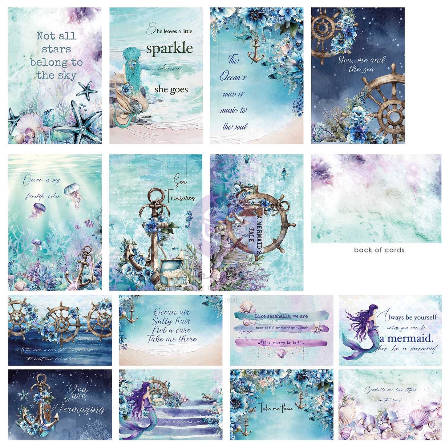 A Mermaid's Tale Collection 4x6 Journaling Cards
