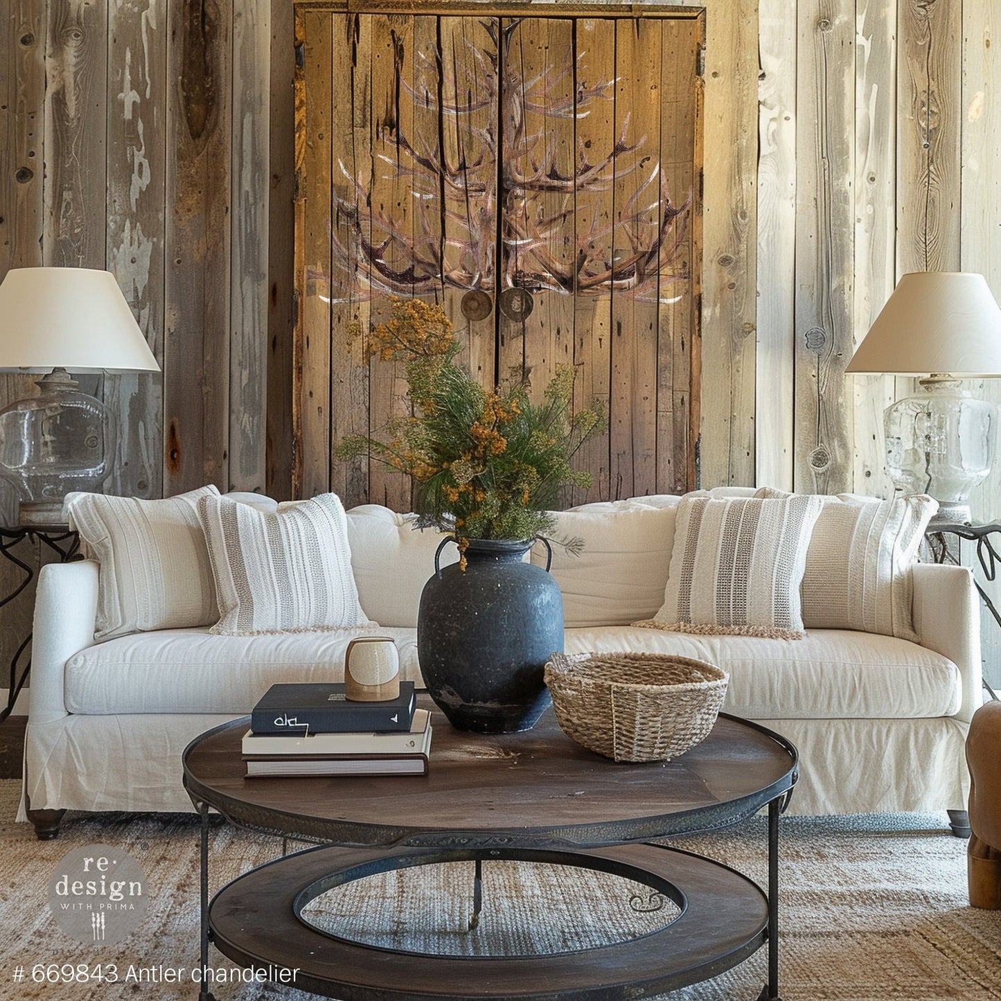 reDesign with Prima Decor Transfer - Antler Chandelier