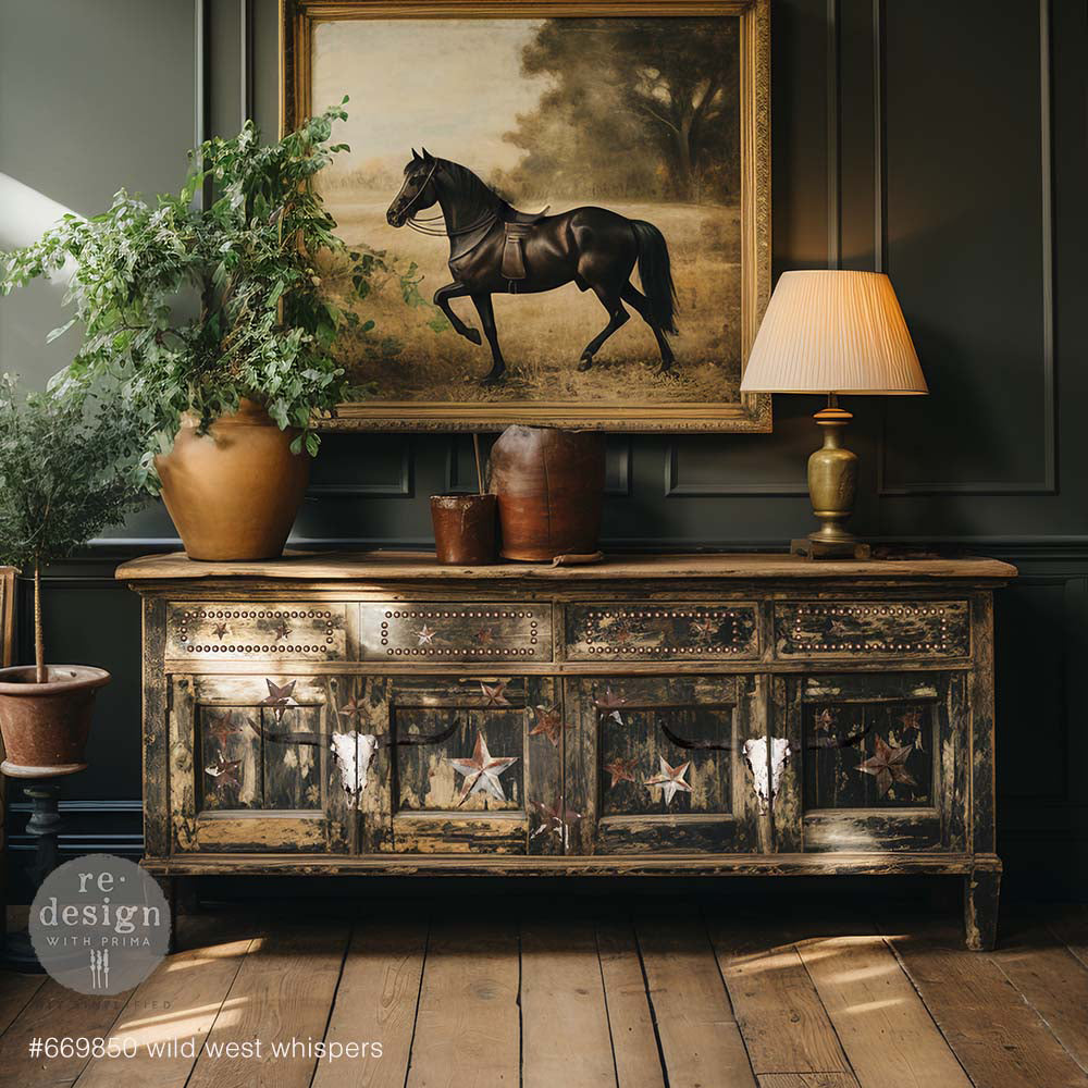 reDesign with Prima Maxi Decor Transfer - Wild West Whispers