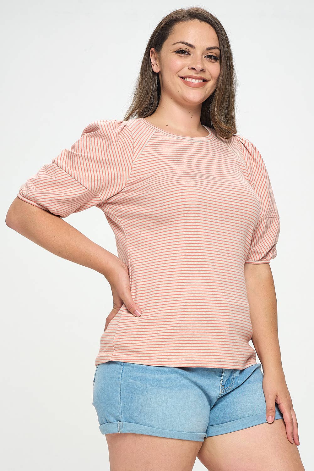 Bubble Sleeve Knit Top