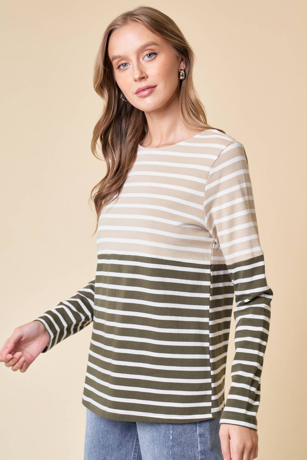 COLORBLOCK STRIPED TOP