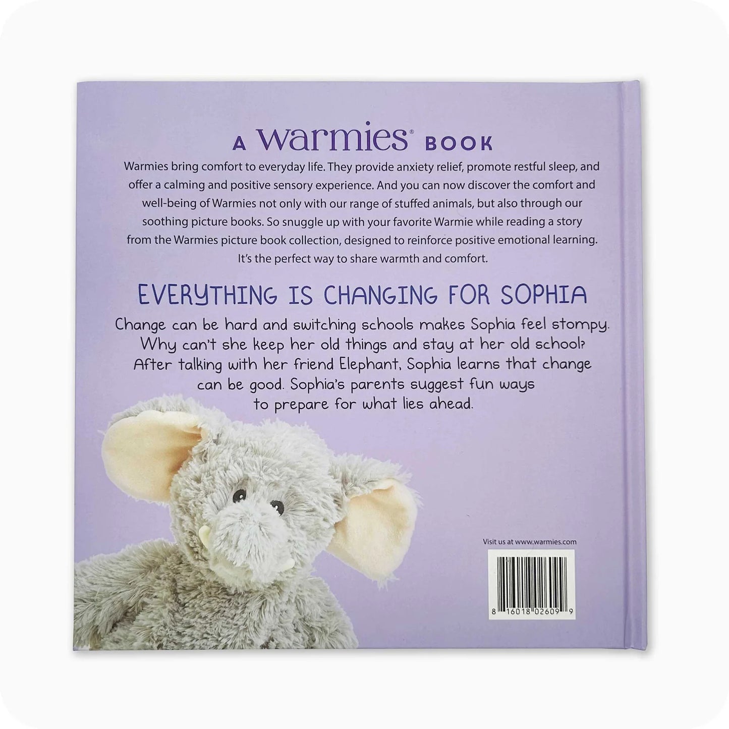 Warmies Book: Elephant Embraces Change