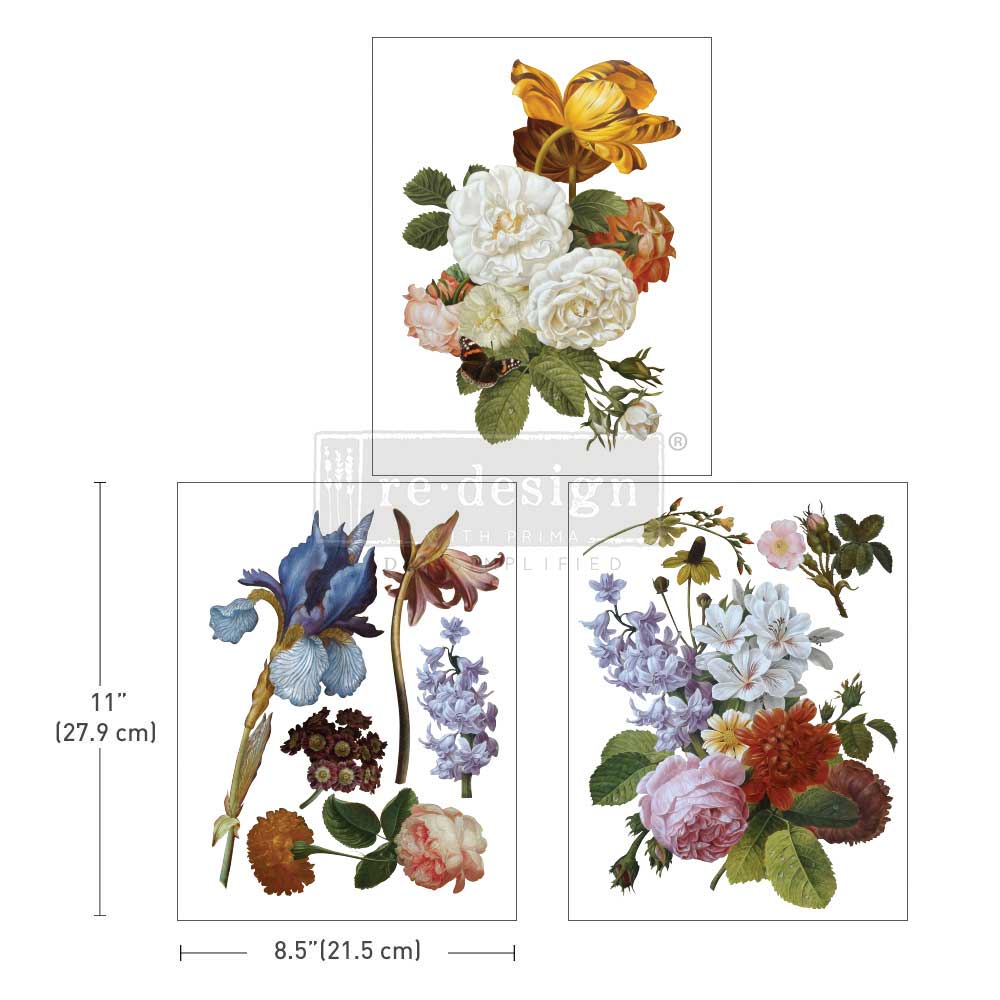 reDesign with Prima Middy Decor Transfer - Blossomed Beauties