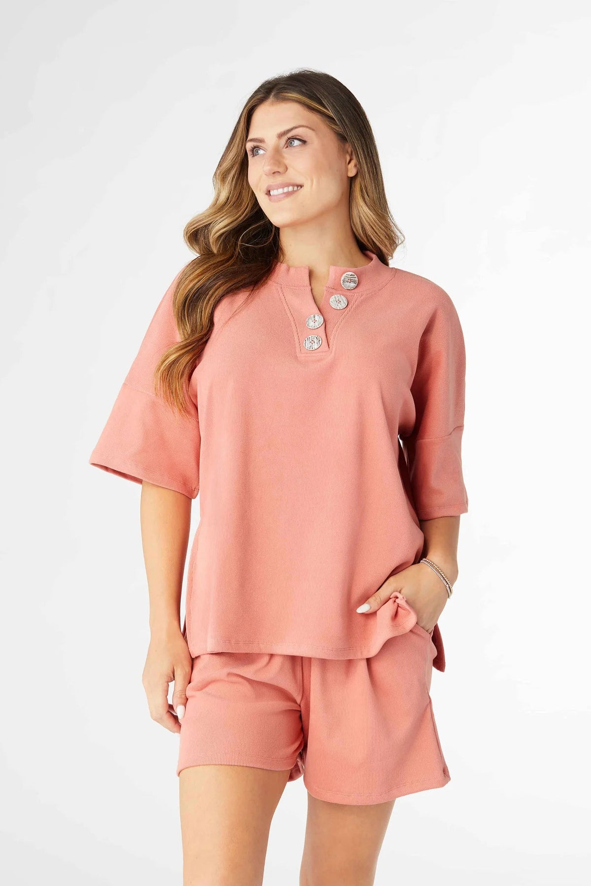 Weekend Brushed Pocket Shorts Set