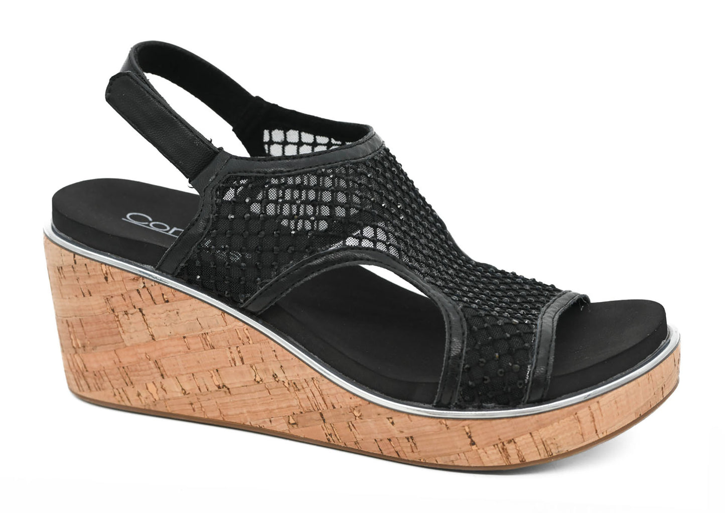 Corky's Footwear Carley: Black Mesh