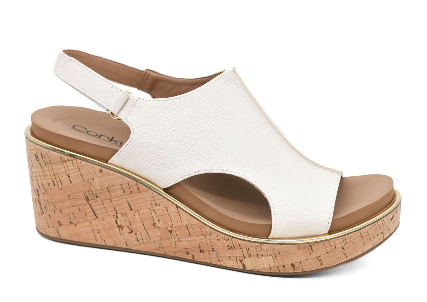 Corky's Footwear Carley: Ivory Lizard