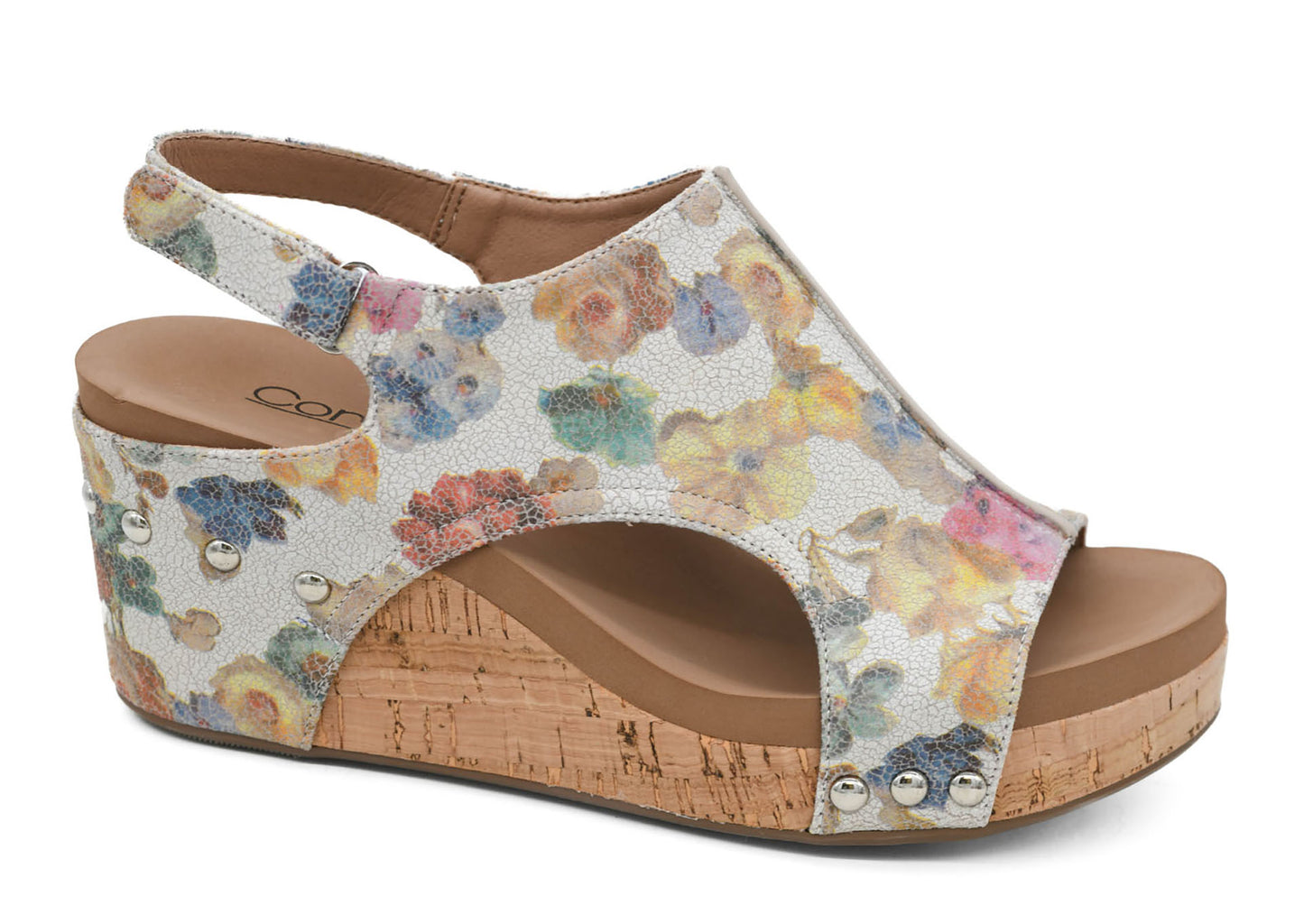 Corky's Footwear Carley: Putty Washed Flower