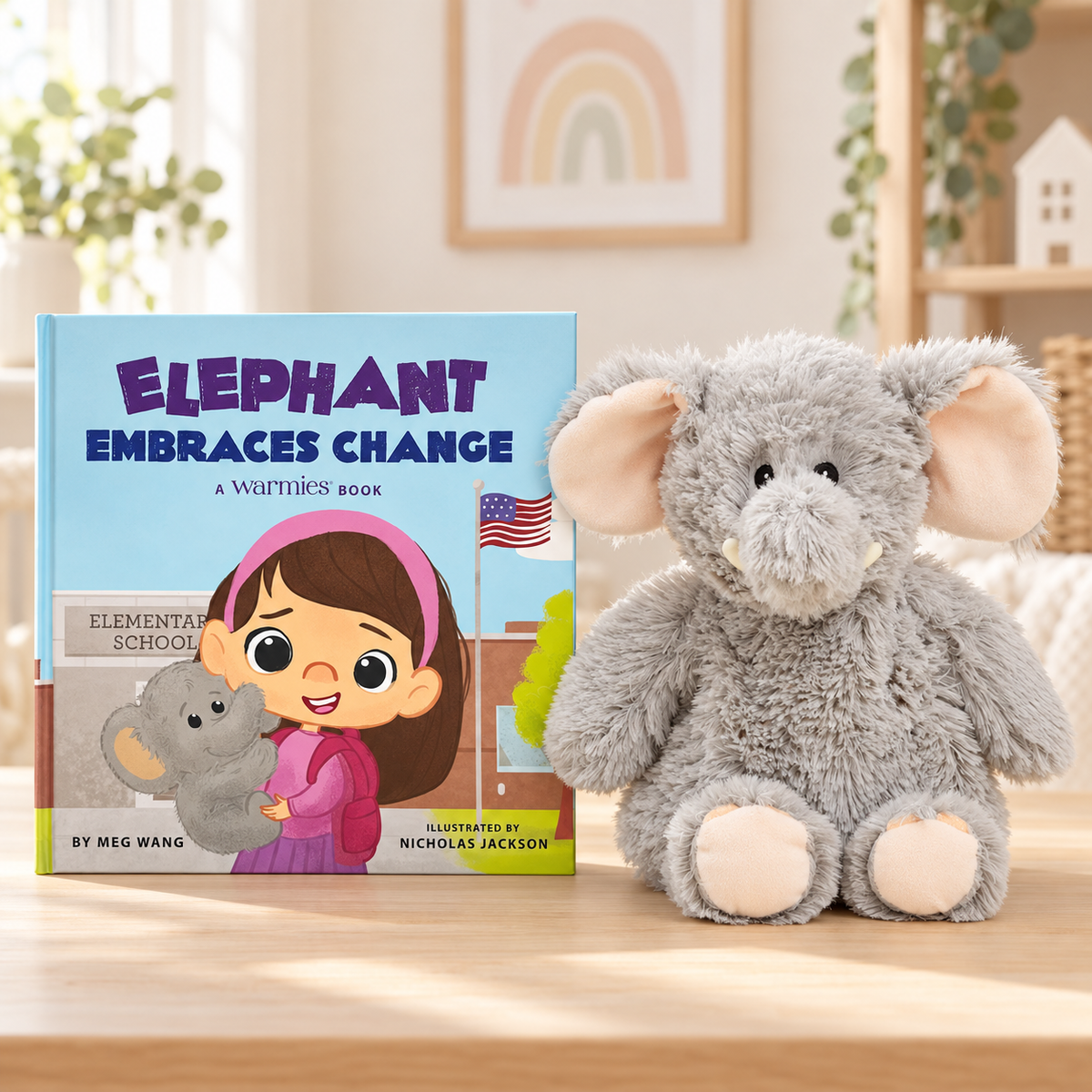 Warmies Gift Set: Elephant Embraces Change