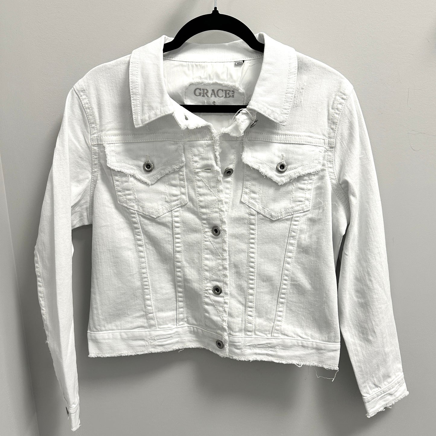 Vintage White Denim Jacket