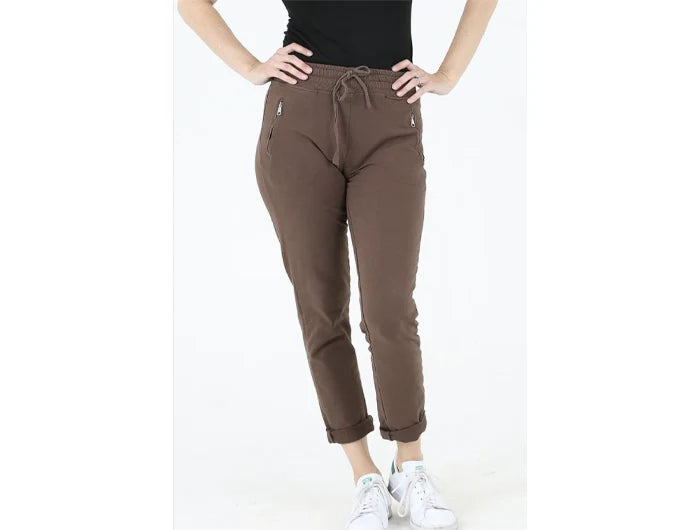 Nostalgia Zipper Pocket Joggers