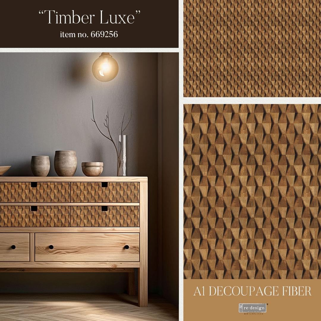 reDesign with Prima A1 Decoupage Papers - Timber Luxe