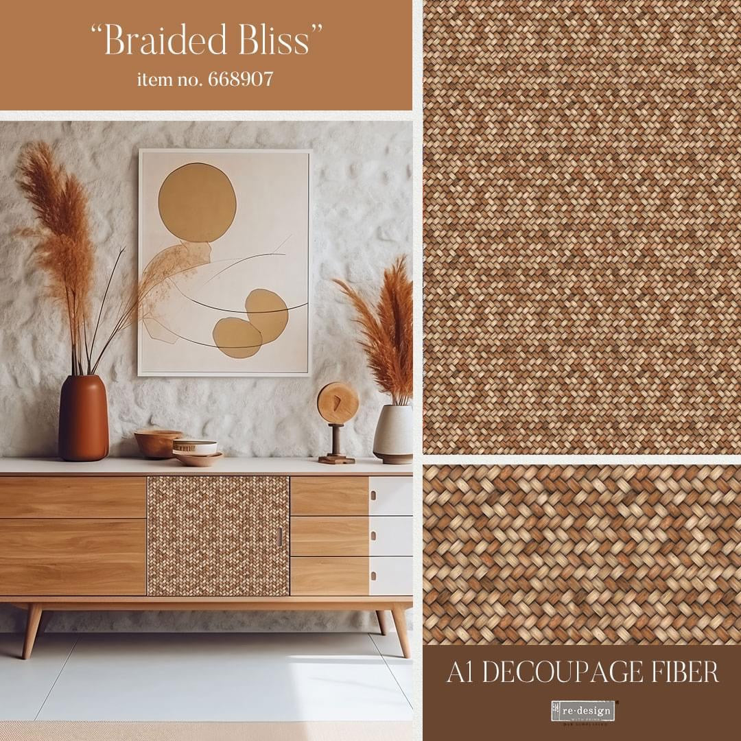 reDesign with Prima A1 Decoupage Papers - Braided Bliss