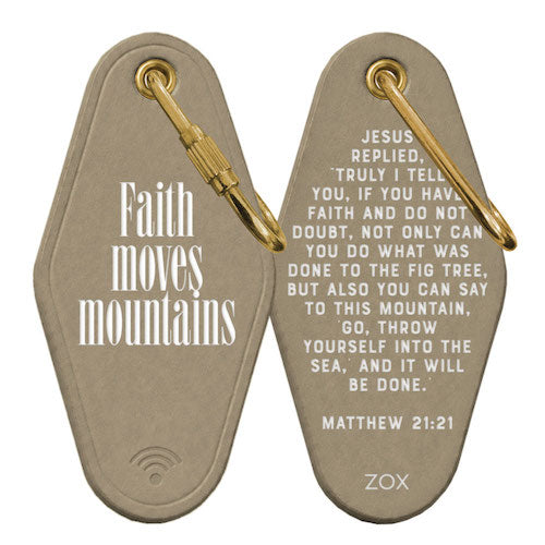 ZOX Interactive Bible Keychains - Faith Moves Mountains