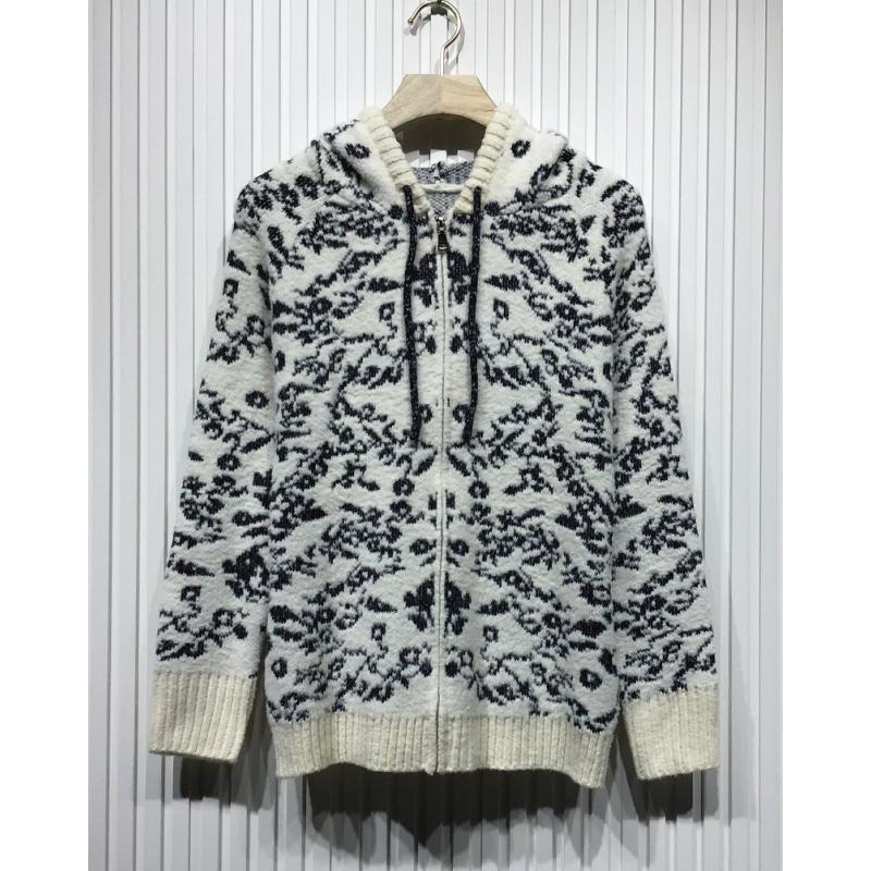 Marble Art Super Soft Hooded Sweater Zip Jacket