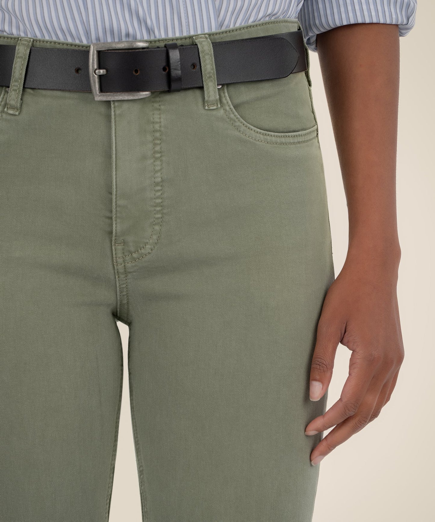 KUT from the Kloth - Kelsey High Rise Ankle Flare - Sage