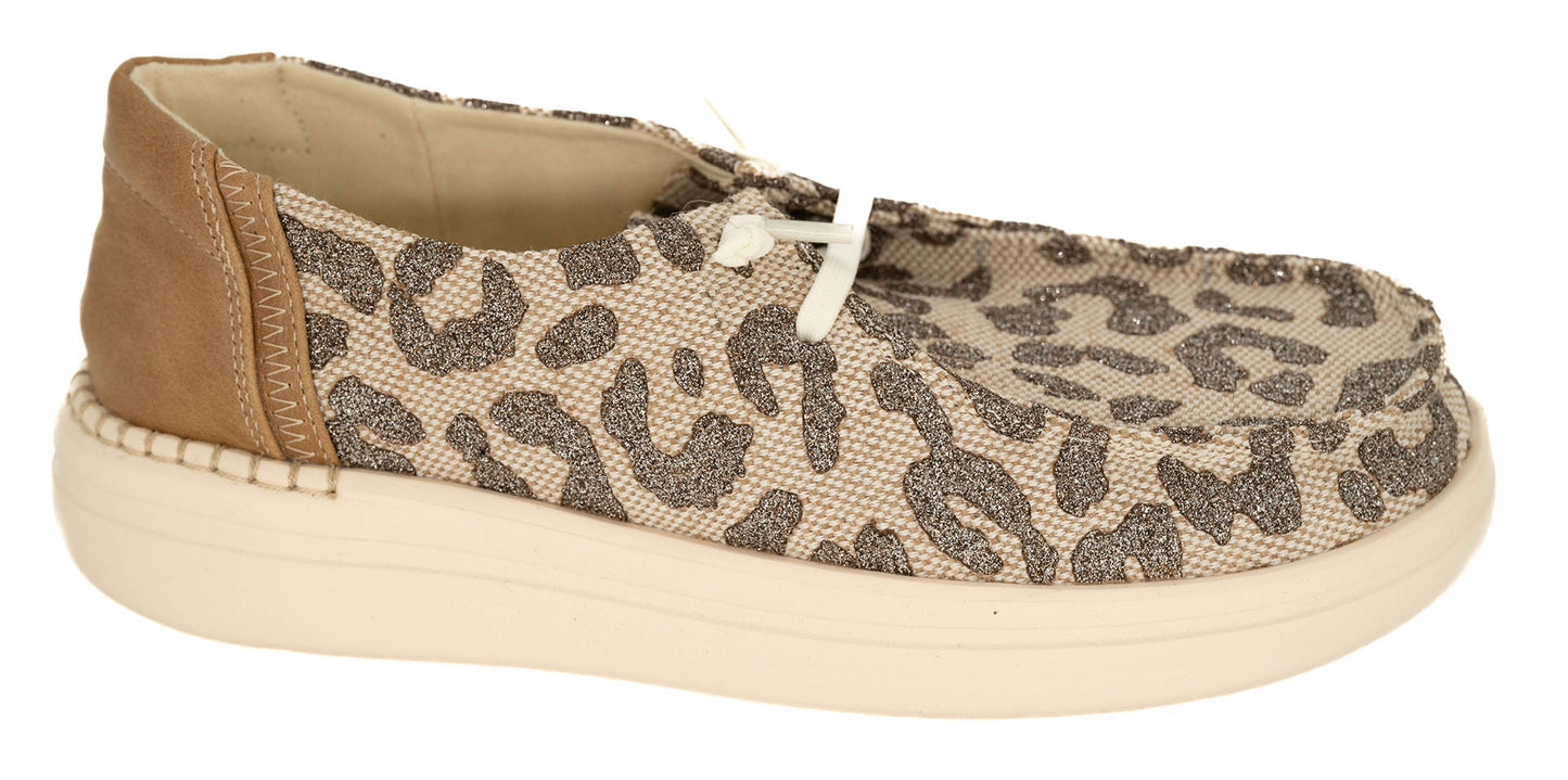 Corky's Footwear Kayak 2 -Tan Metallic Leopard