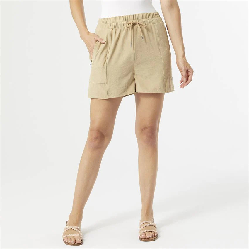 Kerrington Pull On Shorts - Khaki