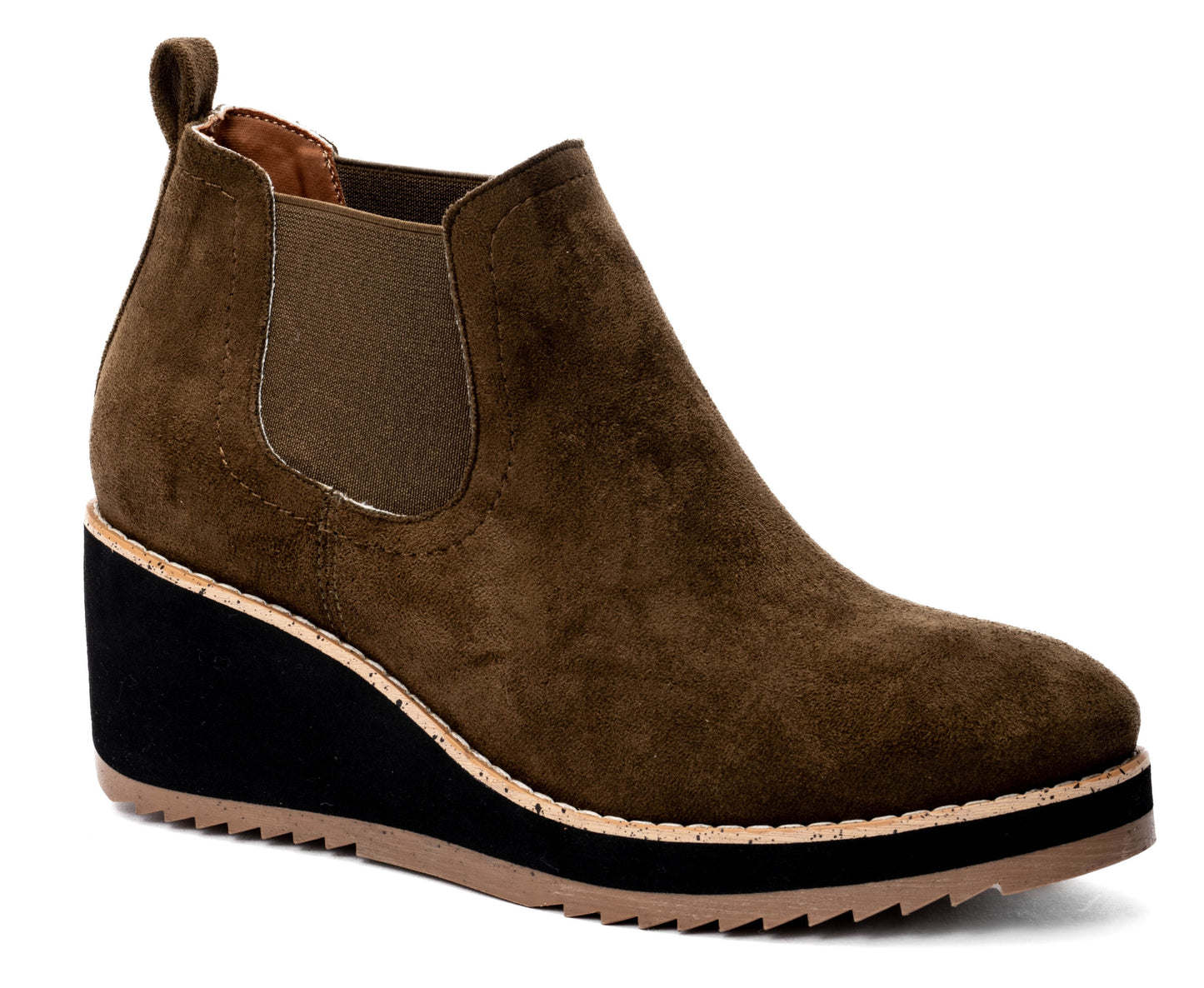 Corky's Footwear Love You a Latte - Khaki Faux Suede