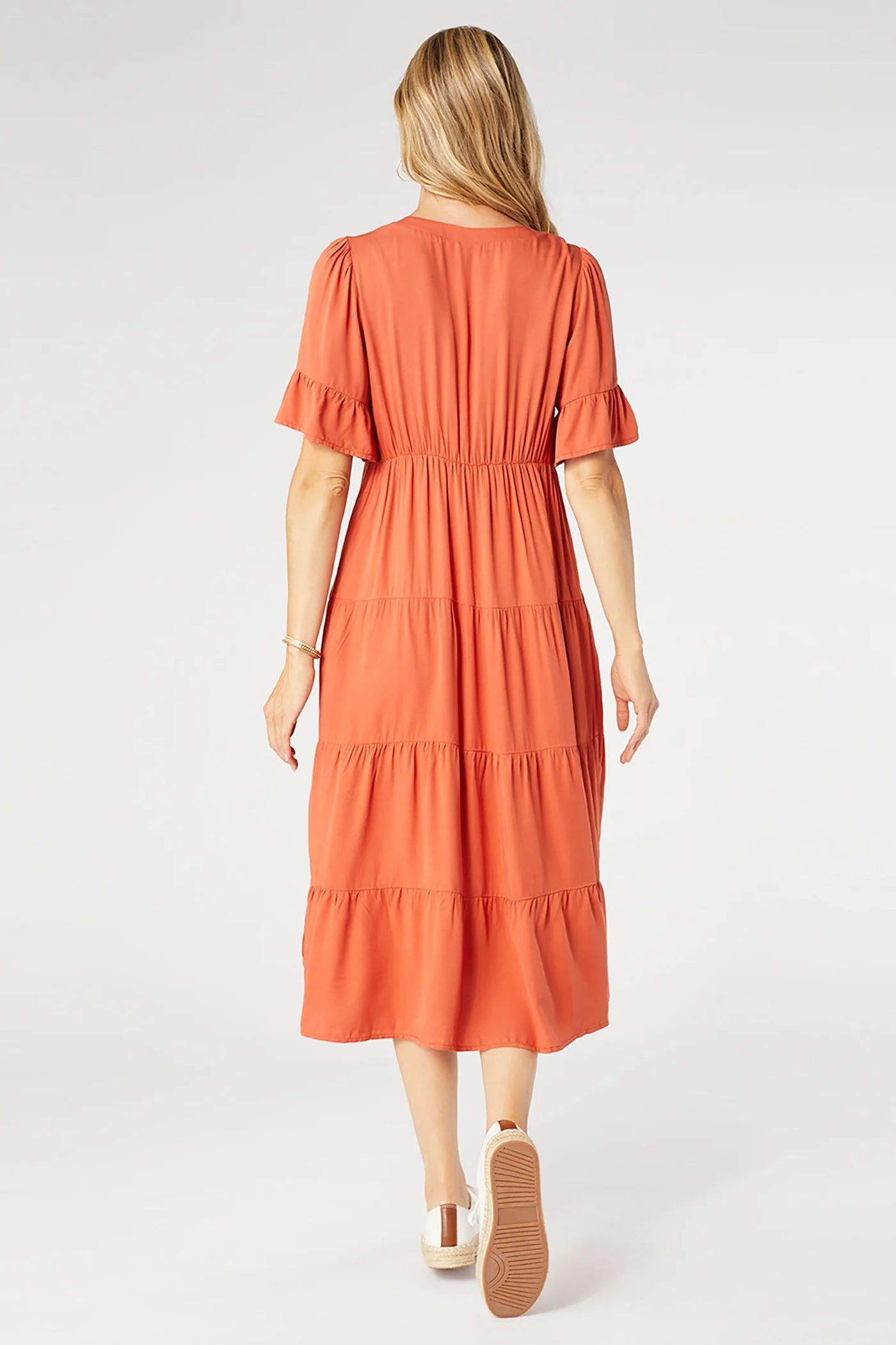 Margaux Tiered Ruffle Sleeve Dress