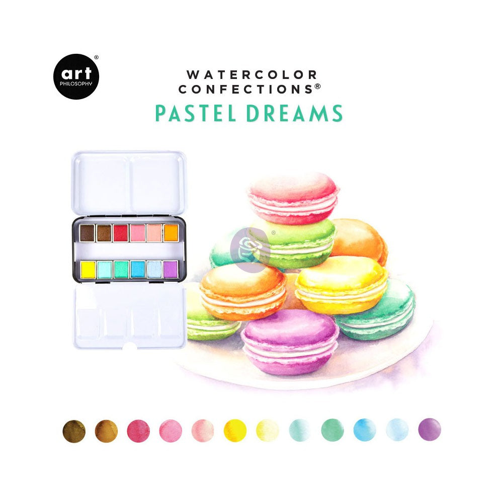 Art Philosophy Watercolor Confections Set: Pastel Dreams