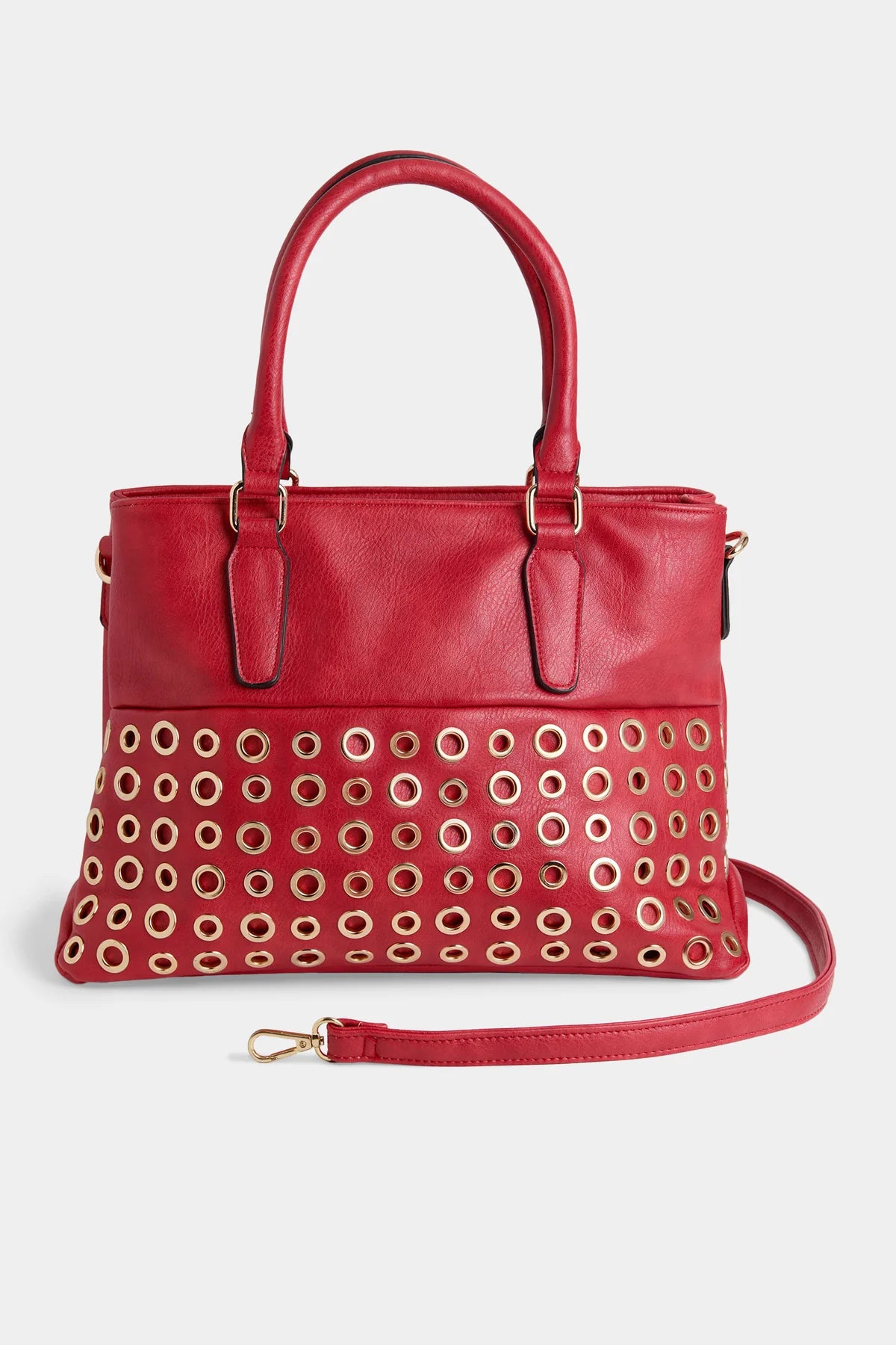 Amiable Double Compartment Grommet Tote