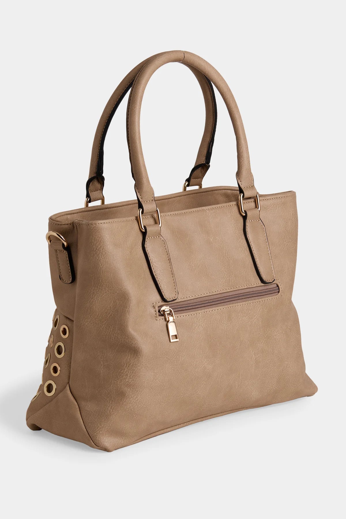 Amiable Double Compartment Grommet Tote