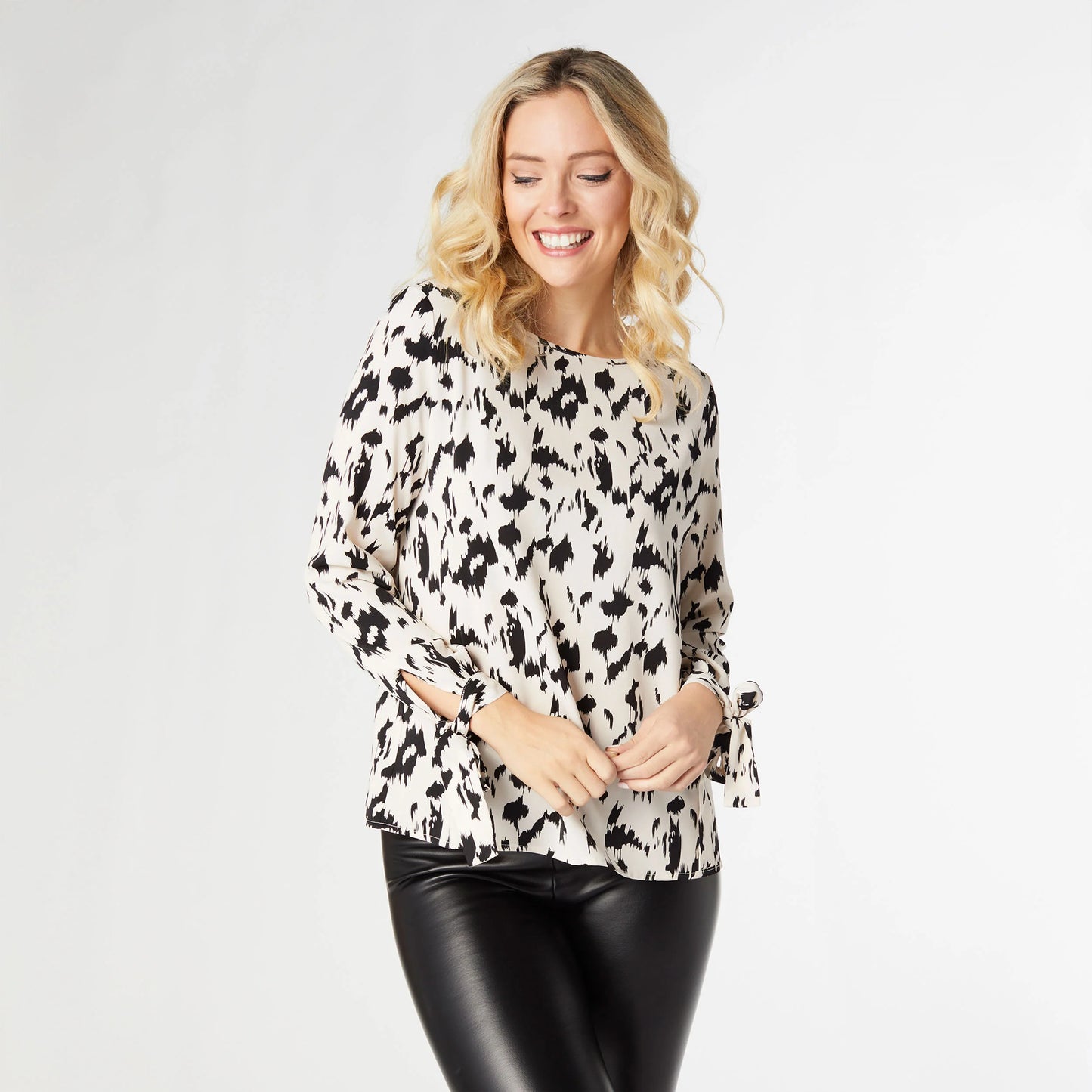 Betsy Bell Sleeve Tie Cuff Top