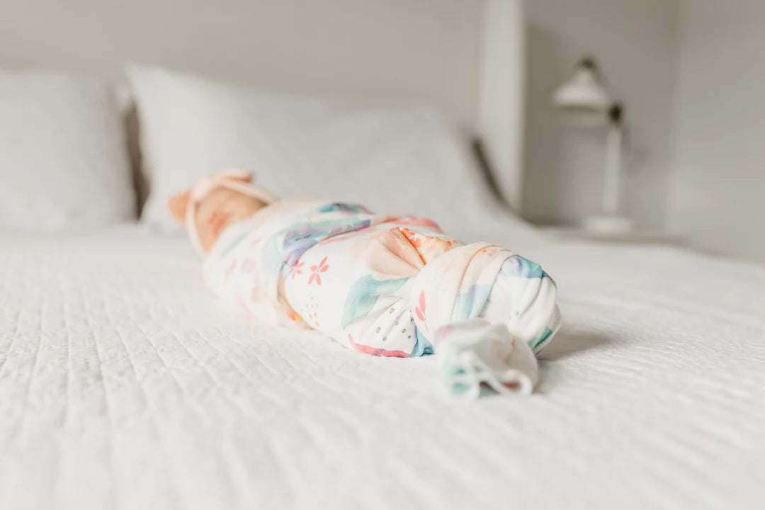 Copper Pearl Knit Swaddle Blanket