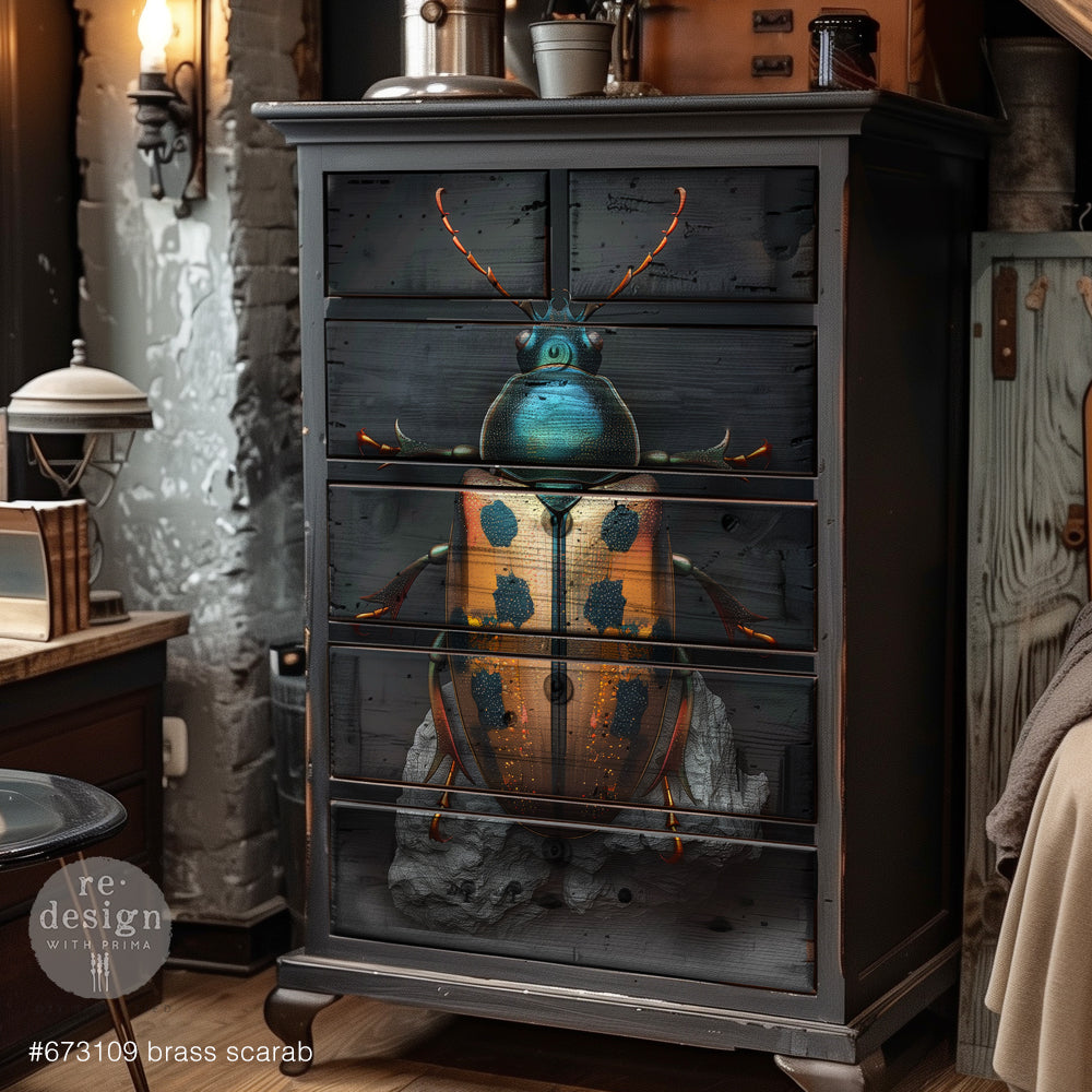 reDesign with Prima Decor A1 Decoupage Fiber Paper - Brassscarab