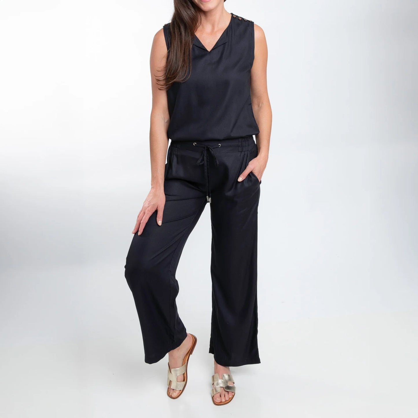 Casey Sleeveless with Buttons