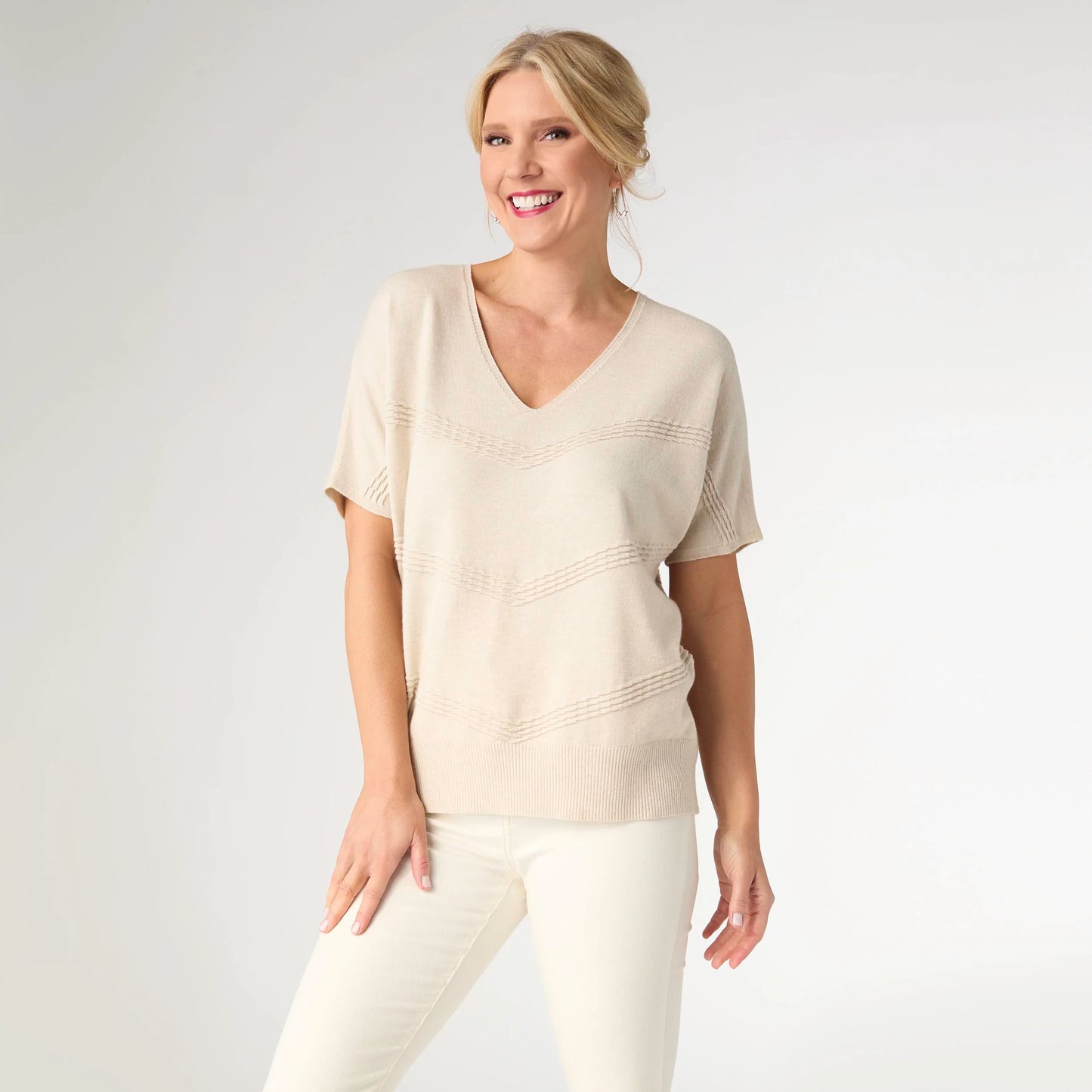 Lightweight Heavenly Luxe Short Sleeve V-Neck