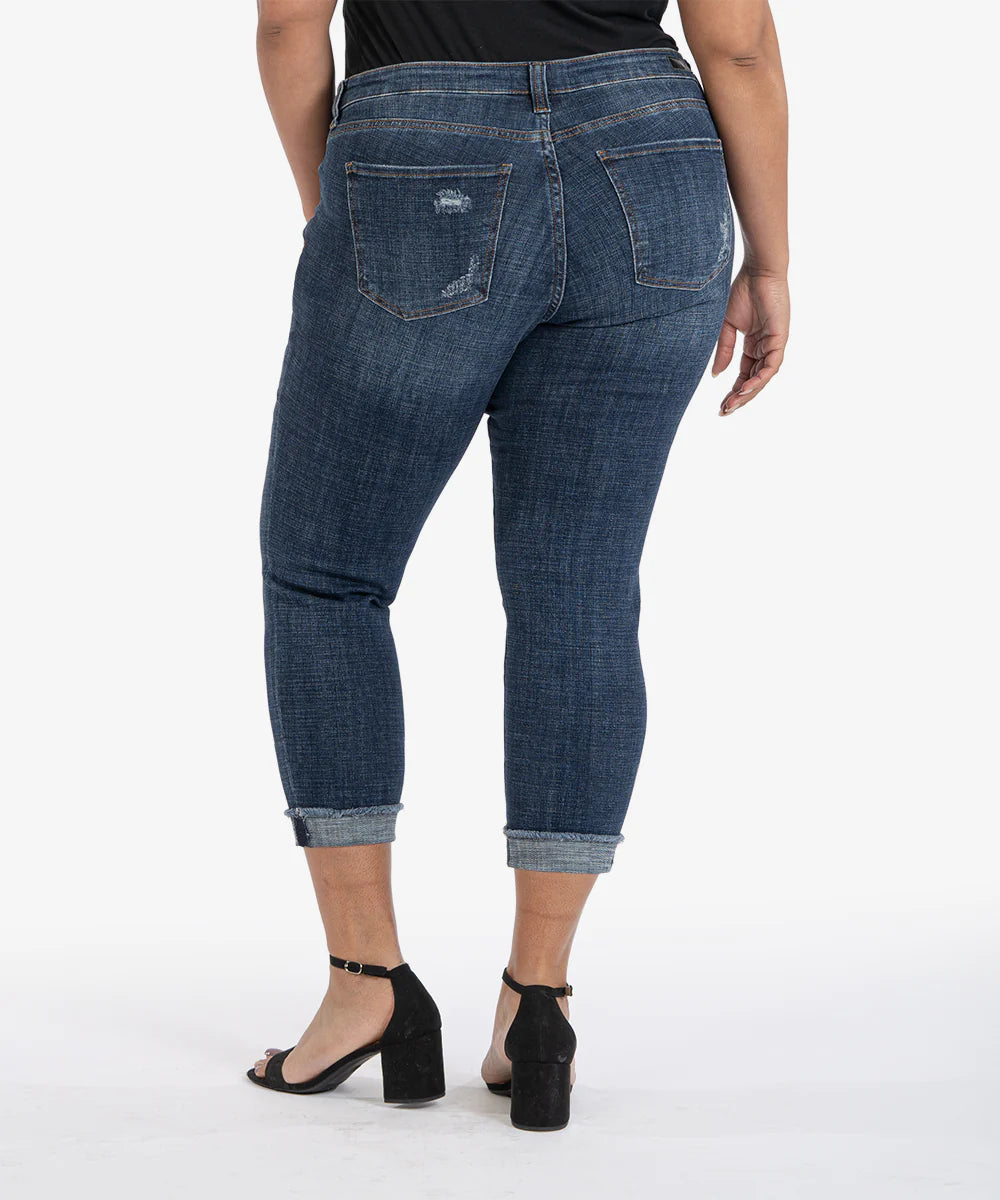 KUT from the Kloth Amy Crop Straight Leg- Curvy Fit