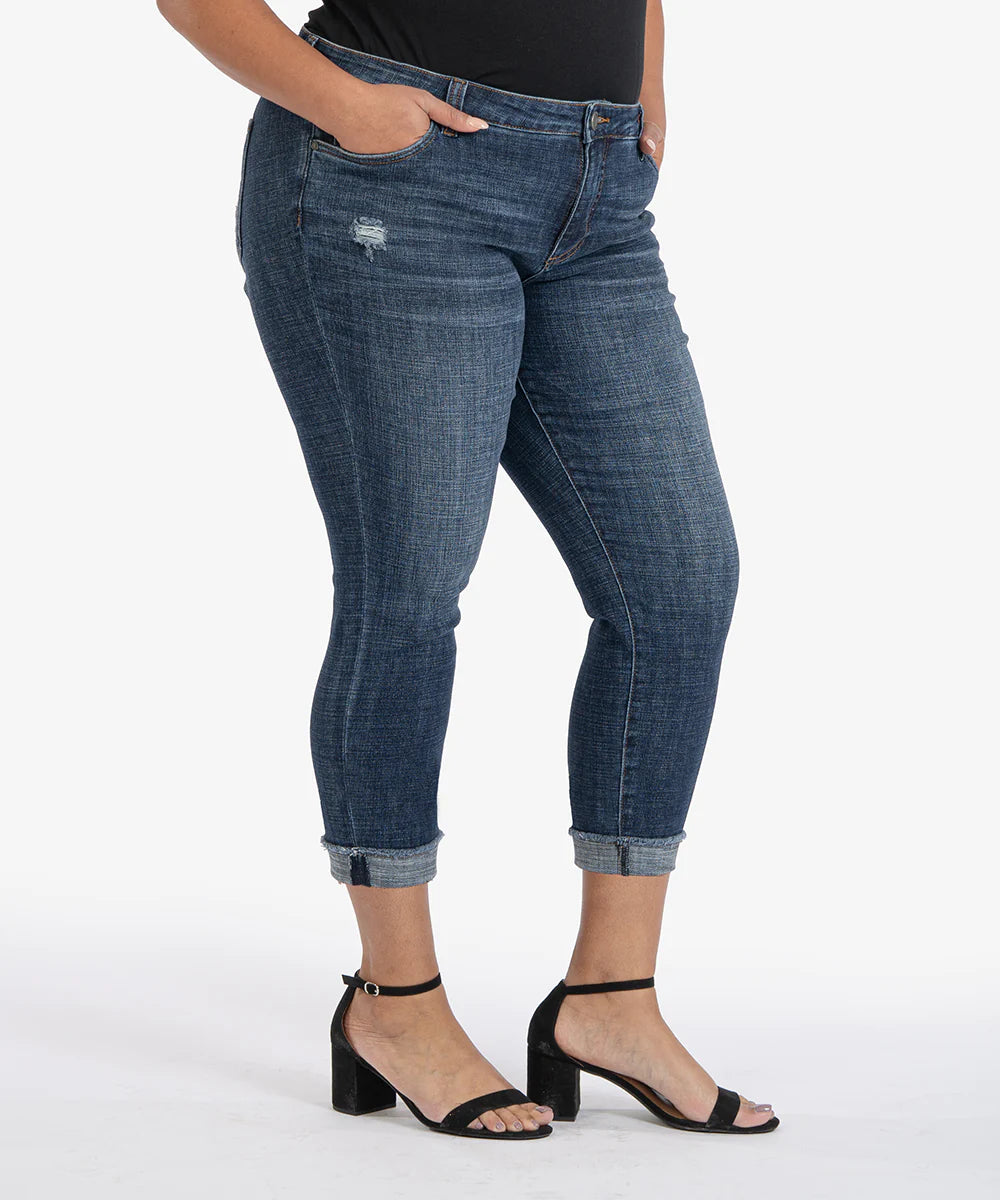 KUT from the Kloth Amy Crop Straight Leg- Curvy Fit