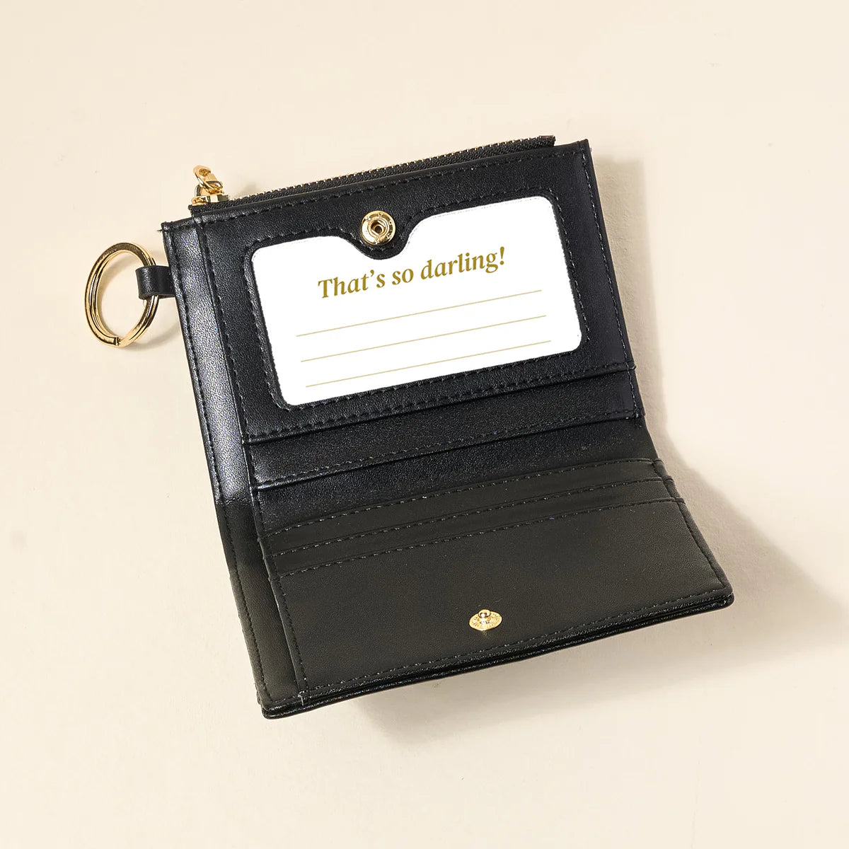 The Darling Effect: Luxe Pocket Wallet - Black