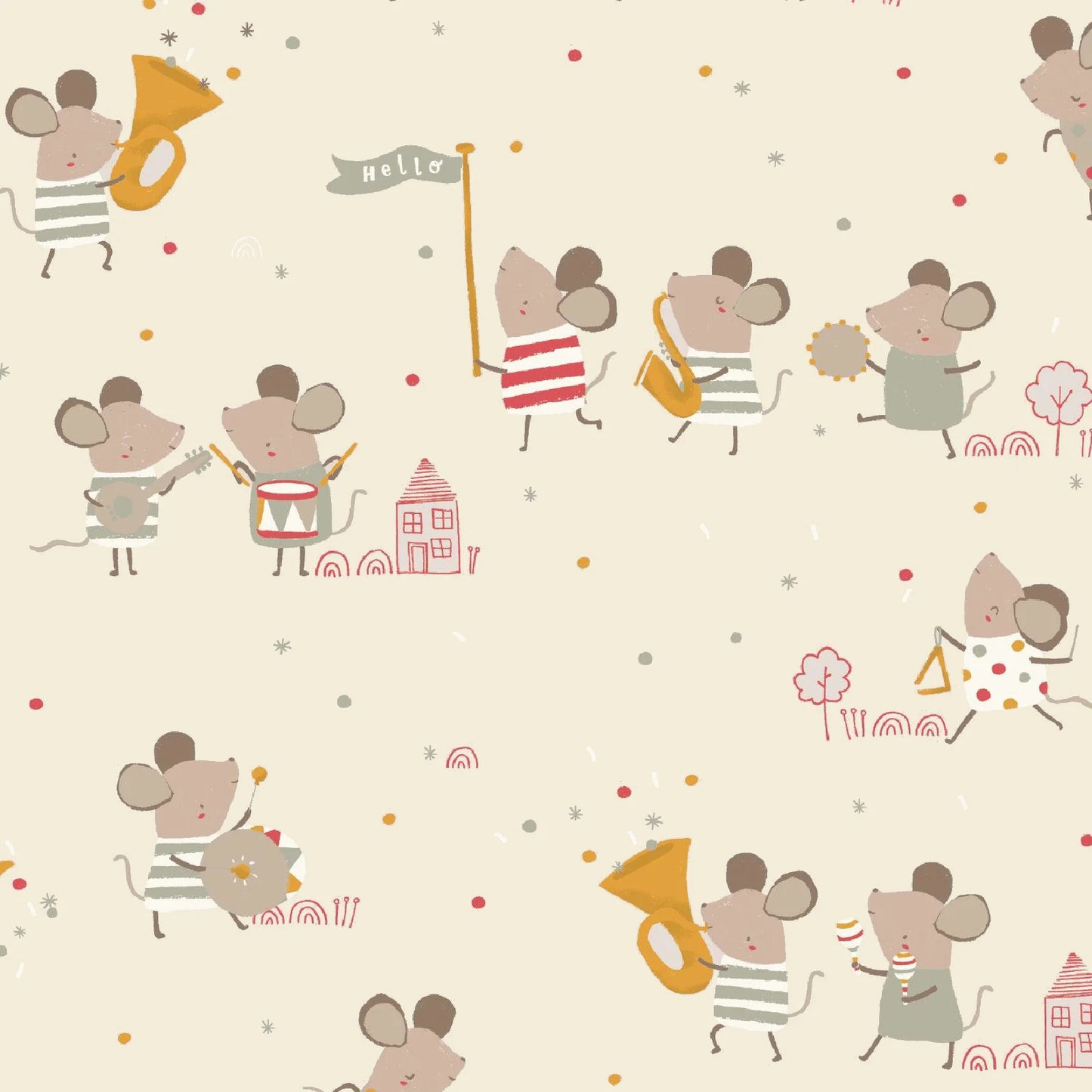 Organic Cotton Magnetic Footie - Of Mice and Band