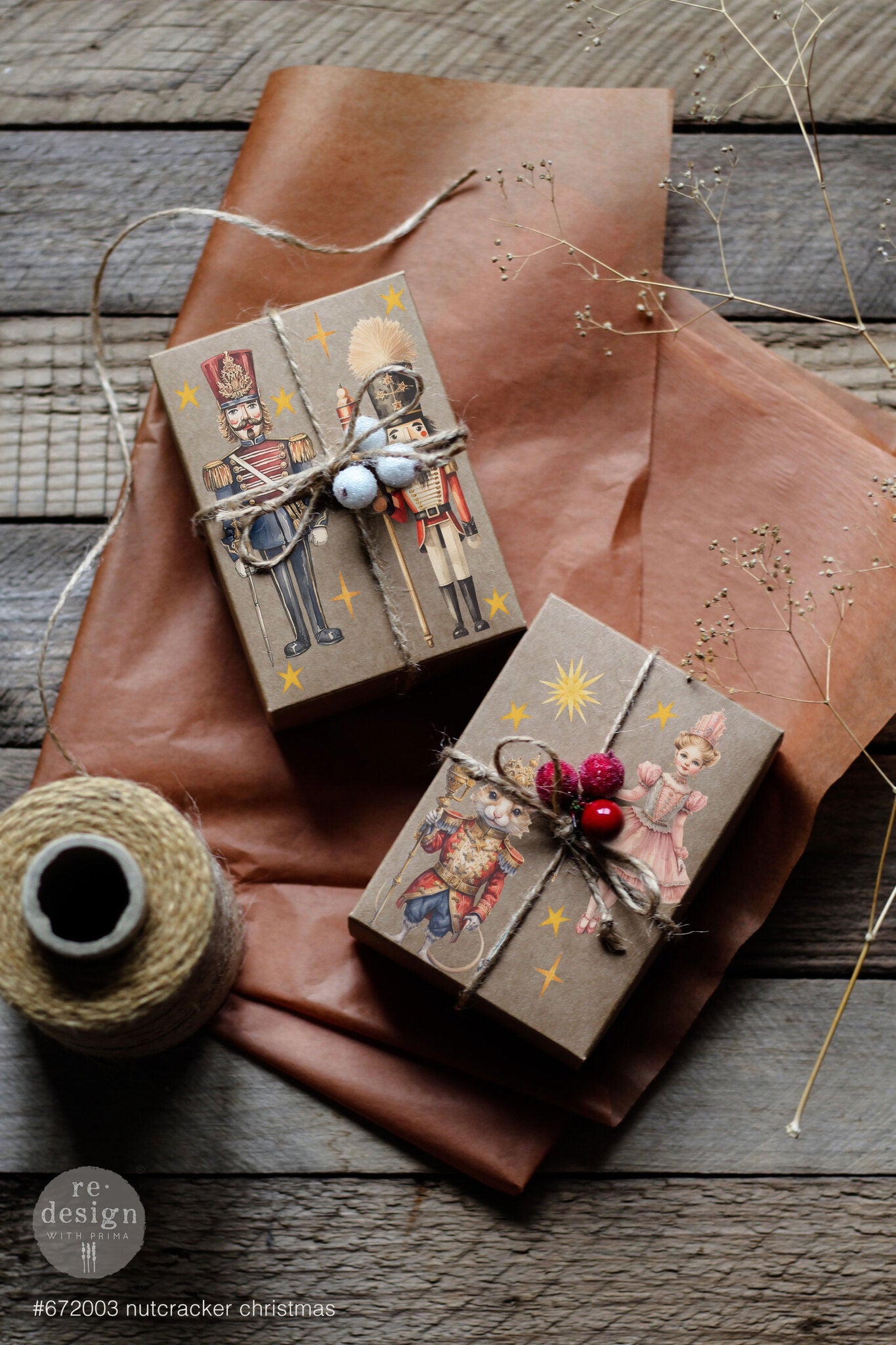 reDesign with Prima Small Transfers - Nutcracker Christmas