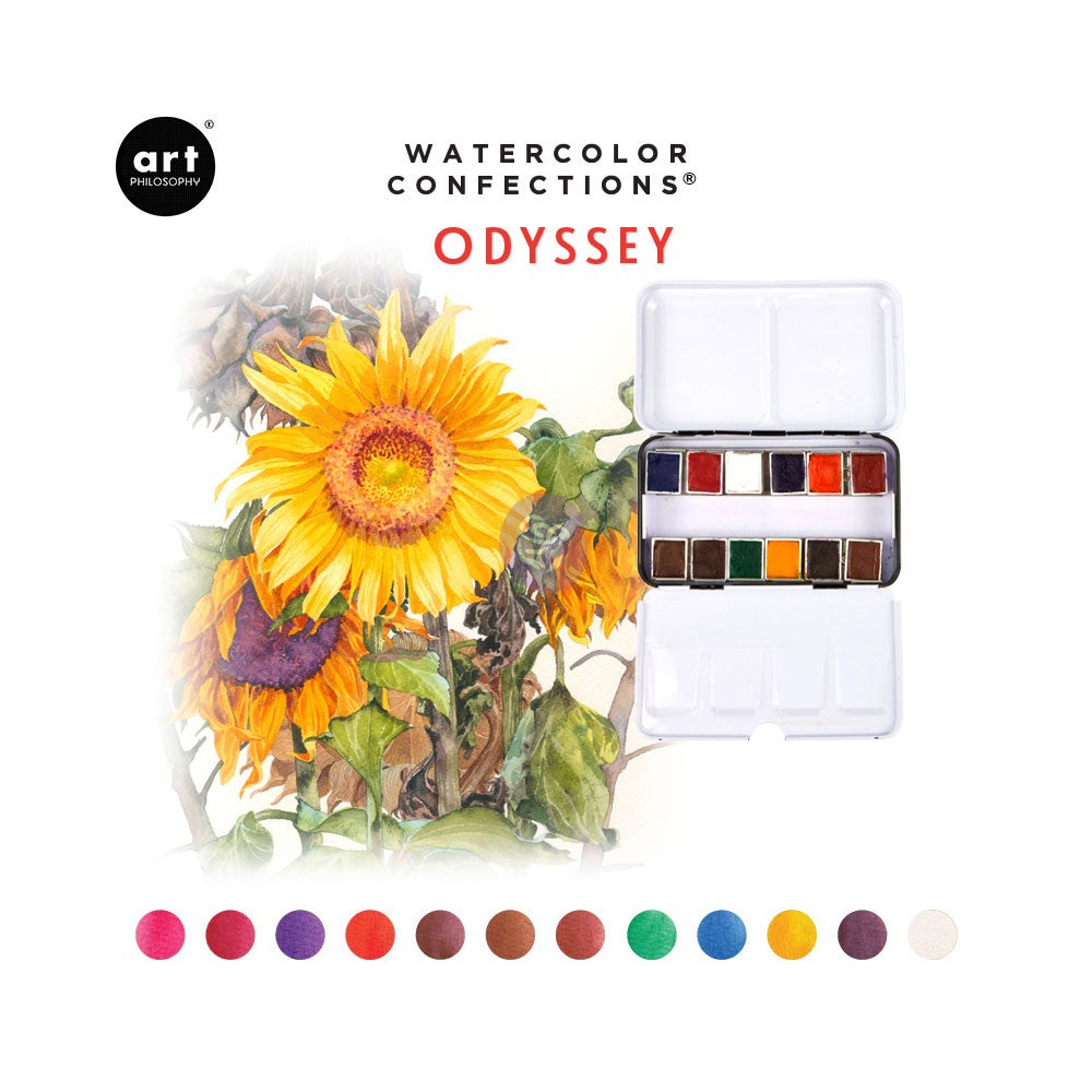 Art Philosophy Watercolor Confections Set: Odyssey