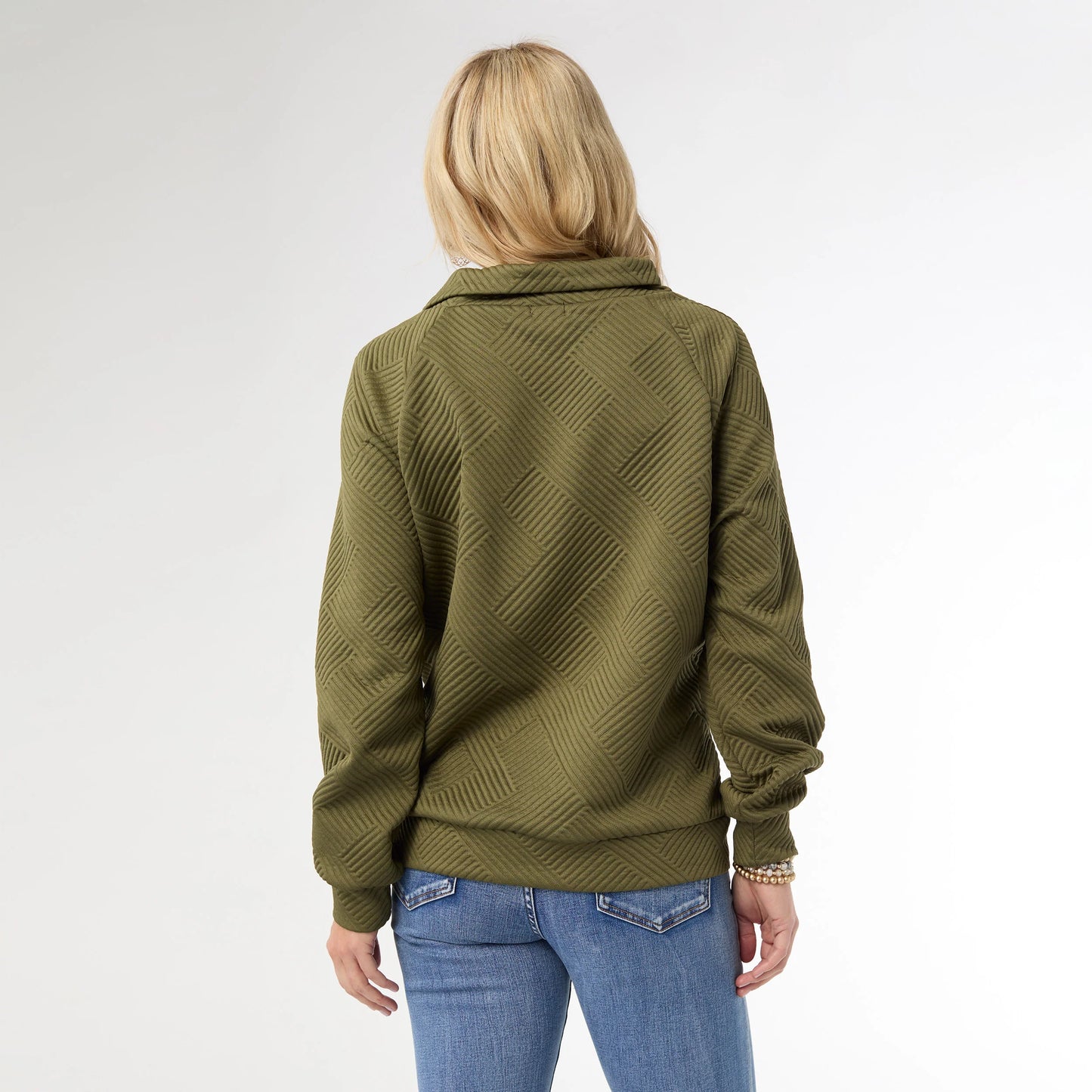Phoenix Quilted Mock Neck Top